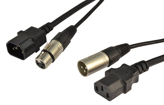 IEC & XLR combi cable  (3m)